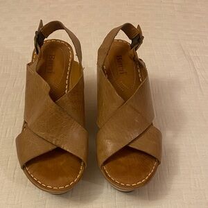 Born Women's Brown Leather Wedges